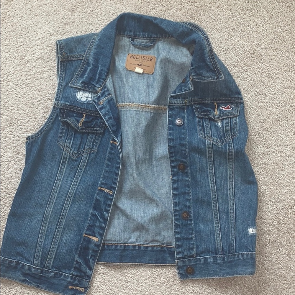Hollister jean vest